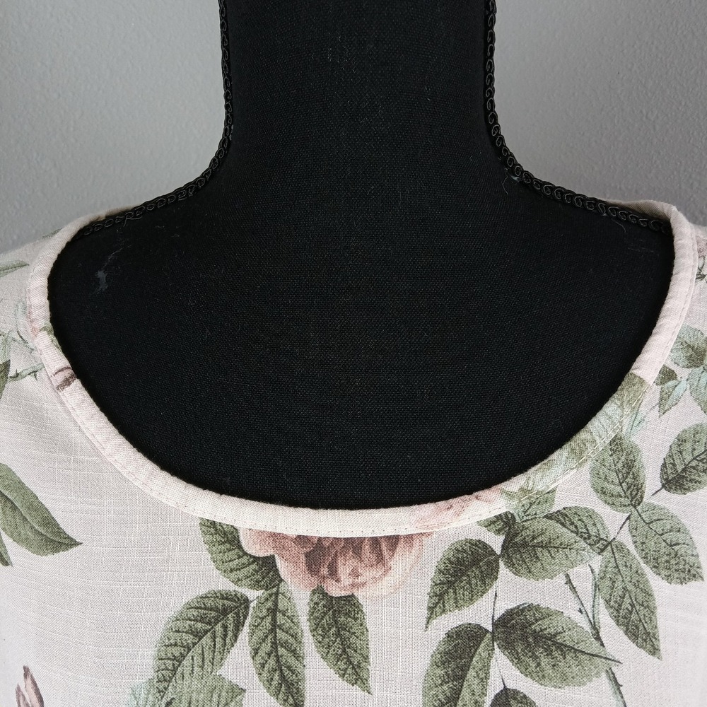 Tempo Paris Blouse Womens Small Floral Sheer Silk Cotton Tunic Top 7310 - Picture 4 of 14